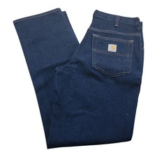 Carhartt 386-83 Modern Fit Work Jeans Mens Size 32/32 Blue Denim