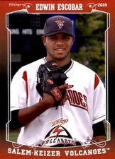 2018 Salem-Keizer Volcanoes 20 Years of Success #81 Edwin Escobar - NM RARE Card