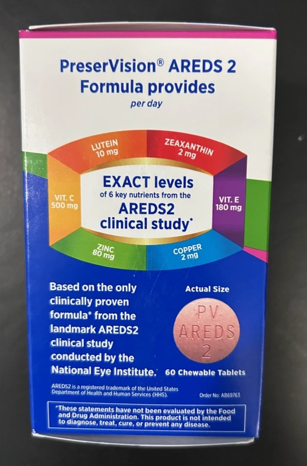 Bausch + Lomb PreserVision Preservision AREDS 2 mastigáveis 60 unidades sabor baga - Imagem 4 de 4