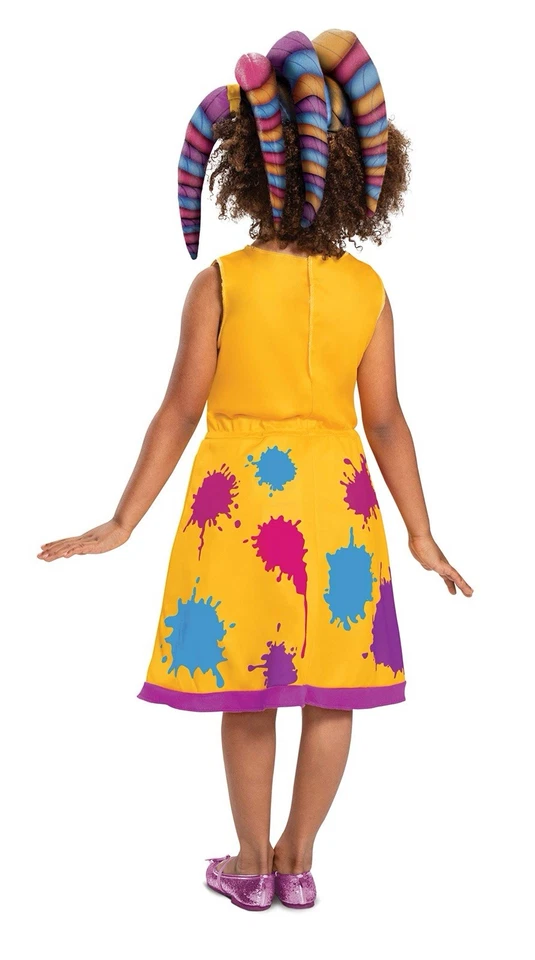 Super Monsters Toddler Girls Zoe Walker Halloween Yellow Dress & Headpiece 3T-4T - Image 2 of 2