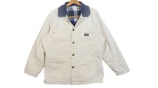 Vintage Dickies Men L Workwear Jacket Distressed Chore Canvas Duck Lined Street