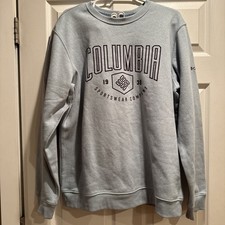 Columbia Men's Hart Mountain  Regular-Fit Fleece Logo Sweatshirt Graphic Crew L