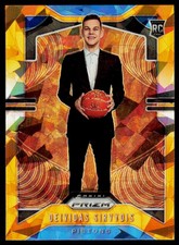 2019-20 Panini Prizm Deividas Sirvydis 298 Prizms Orange Ice Detroit Pistons