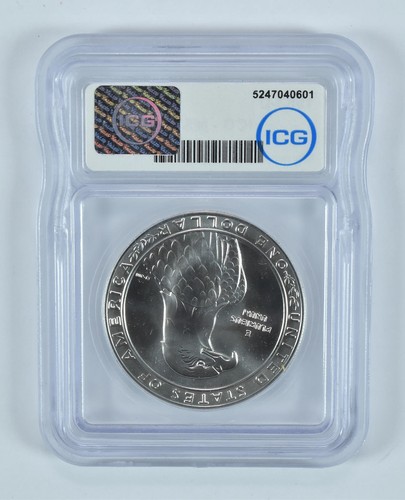 1983-D Olympic Discus Commemorative Silver Dollar MS70 ICG *6812 - Picture 2 of 5