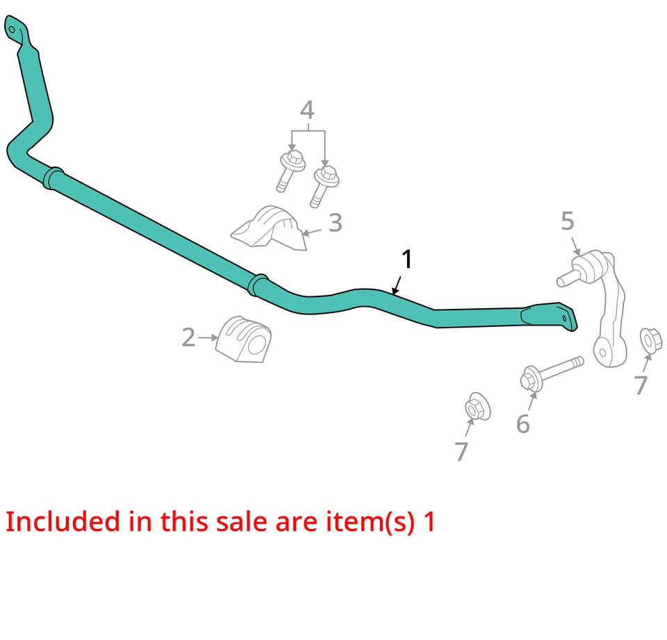 Jaguar XF 2013 tracción trasera barra estabilizadora delantera fabricante de equipos originales 107 k millas - LKQ395633210 Foto 4 de 4