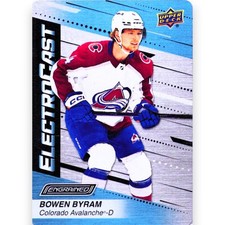 2023-24 UPPER DECK ENGRAINED ELECTROCAST #EC-45 BOWEN BYRAM AVALANCHE NM/MINT