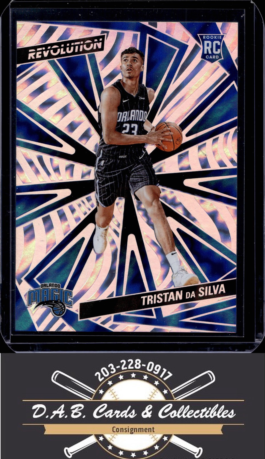 2024-25 Panini Revolution #142 Tristan da Silva Lightning Rookie #/175 Magic J15