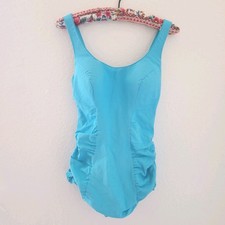 Vintage 1950s Sea Stars by Sears One Piece Swimsuit Ruched Retro Pinup Small