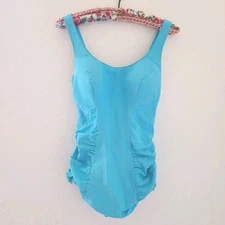 Vintage 1950s Sea Stars by Sears One Piece Swimsuit Ruched Retro Pinup Small