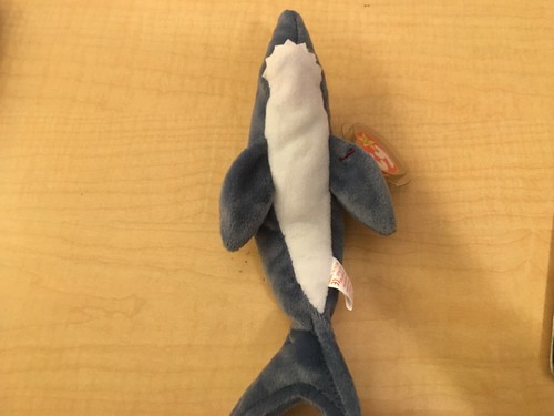 TY Beanie Baby CRUNCH THE SHARK Rare/Retired Vintage Birthday Jan 13 1996 JKT11 - 第 6/12 張圖片