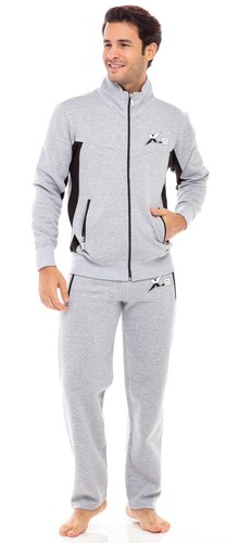 X-2 Hombre Atlético Cremallera Completa Polar Chándal Correr Sudadera Ropa Activa - Imagen 11 de 14