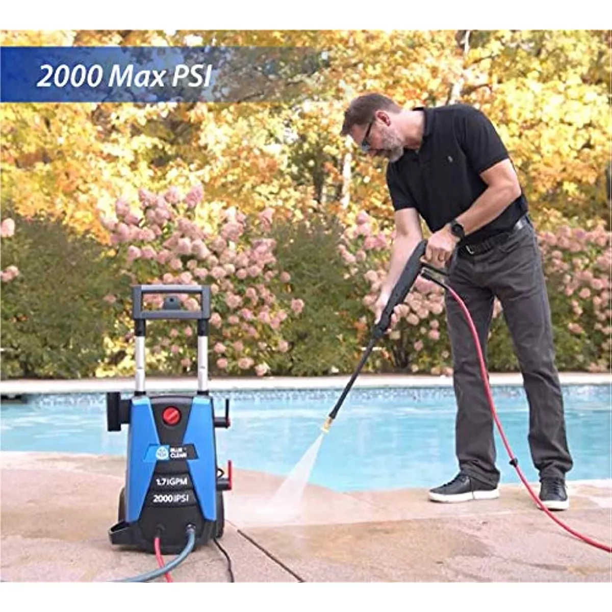 AR Blue Clean BC383HS Electric Pressure Washer 2000 PSI 1.7 GPM 13 AMP