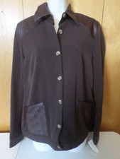 Nwt Rafael Women's Size 12 Long Sleeve Button Front Lightweight Jacket