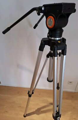 HEIWA (Libec) VSF 2000 sehr stabiles  Videostativ mit Fluid-Drehkopf und Neiger