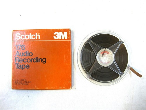 Vintage SCOTCH 5 inch 12.5cm Pre-Recorded Recording Reel Tape with Case England - Picture 2 of 5