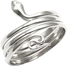 Wildthings Ltd. Sterling Silver Snake Wrap Ring Sizes 6-7-8-9