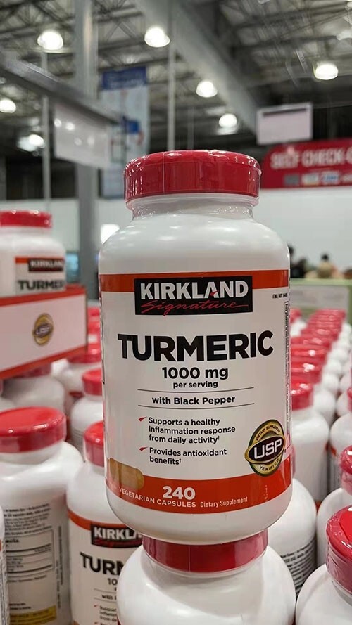 Kirkland Signature Turmeric 1000 mg, 240 Capsules eBay