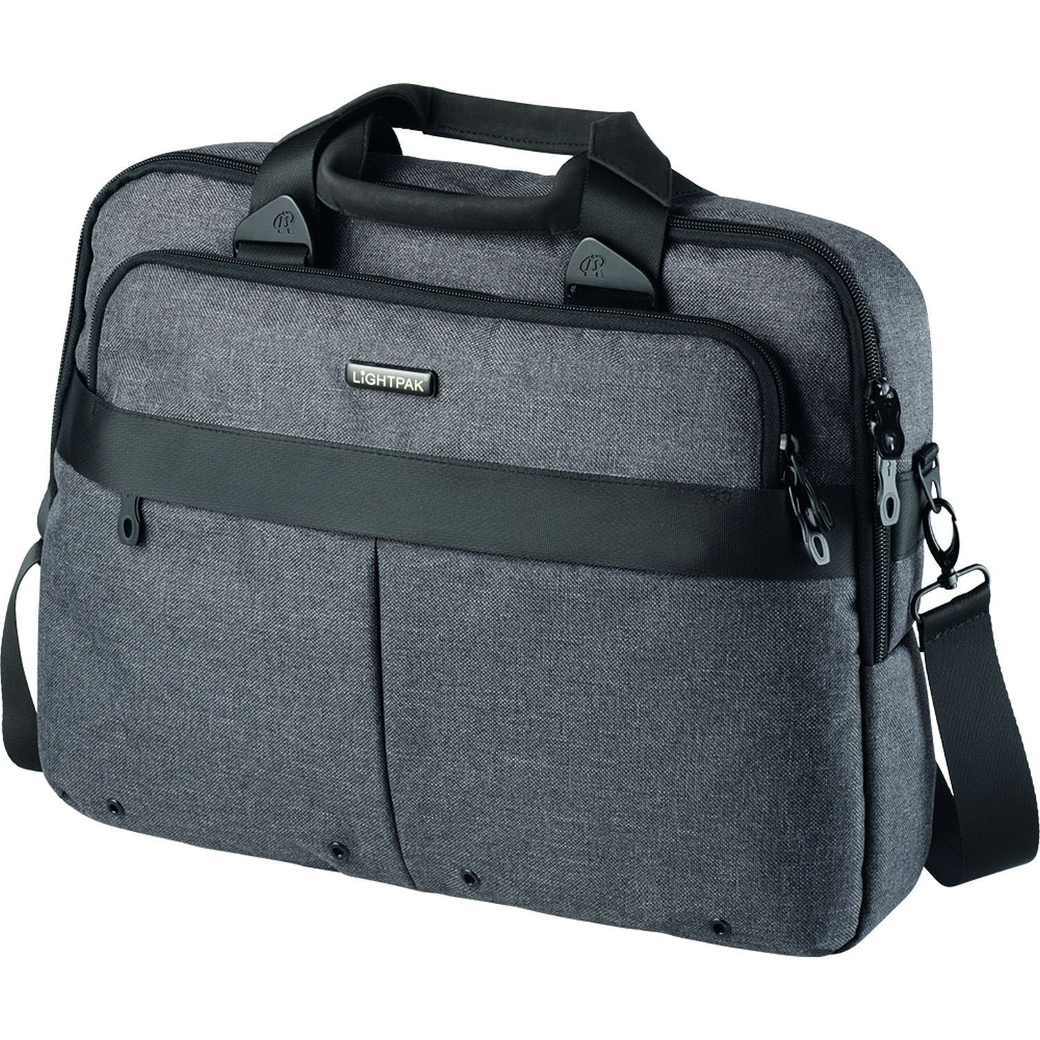 Lightpak Laptop Bag Wookie Shoulder Bag, 40 cm, 7 L, Gray