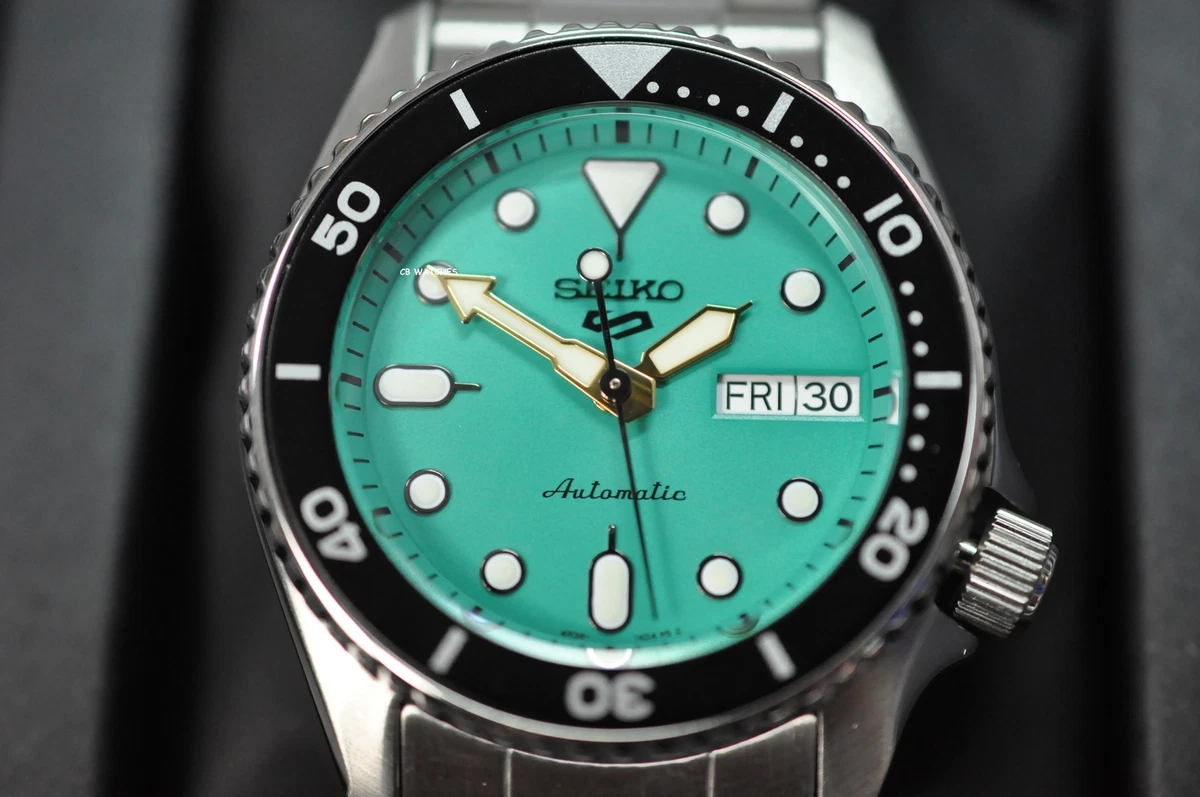 Seiko 5 Sports SRPK33K1 SKX Mid Sized Teal Automatic Men s Watch