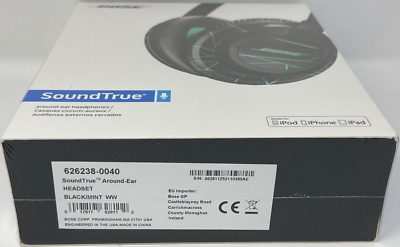 Bose ? SoundTrue Around-Ear Headphones - Black/Mint(中古品) Bose SoundTrue Around-Ear AE Wired Headphones Headband 626238-0040