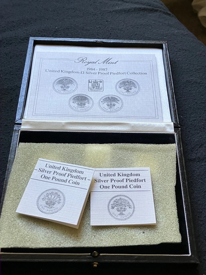 STUNNING PROOF PIEDMONT 1 POUND 1984 1987 COMPLETE COLLECTORS SET - Image 2 of 4