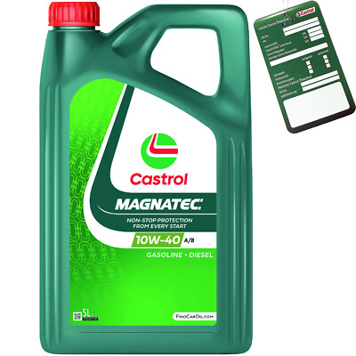 Castrol Motoröl 10W-40 Magnatec A/B 5L VW 50101 50500 MB 229.3 Fiat API SP