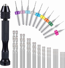 Drill Bits Pen Set Electronic Precision Pin Vise Hobby Handle Miniature Model