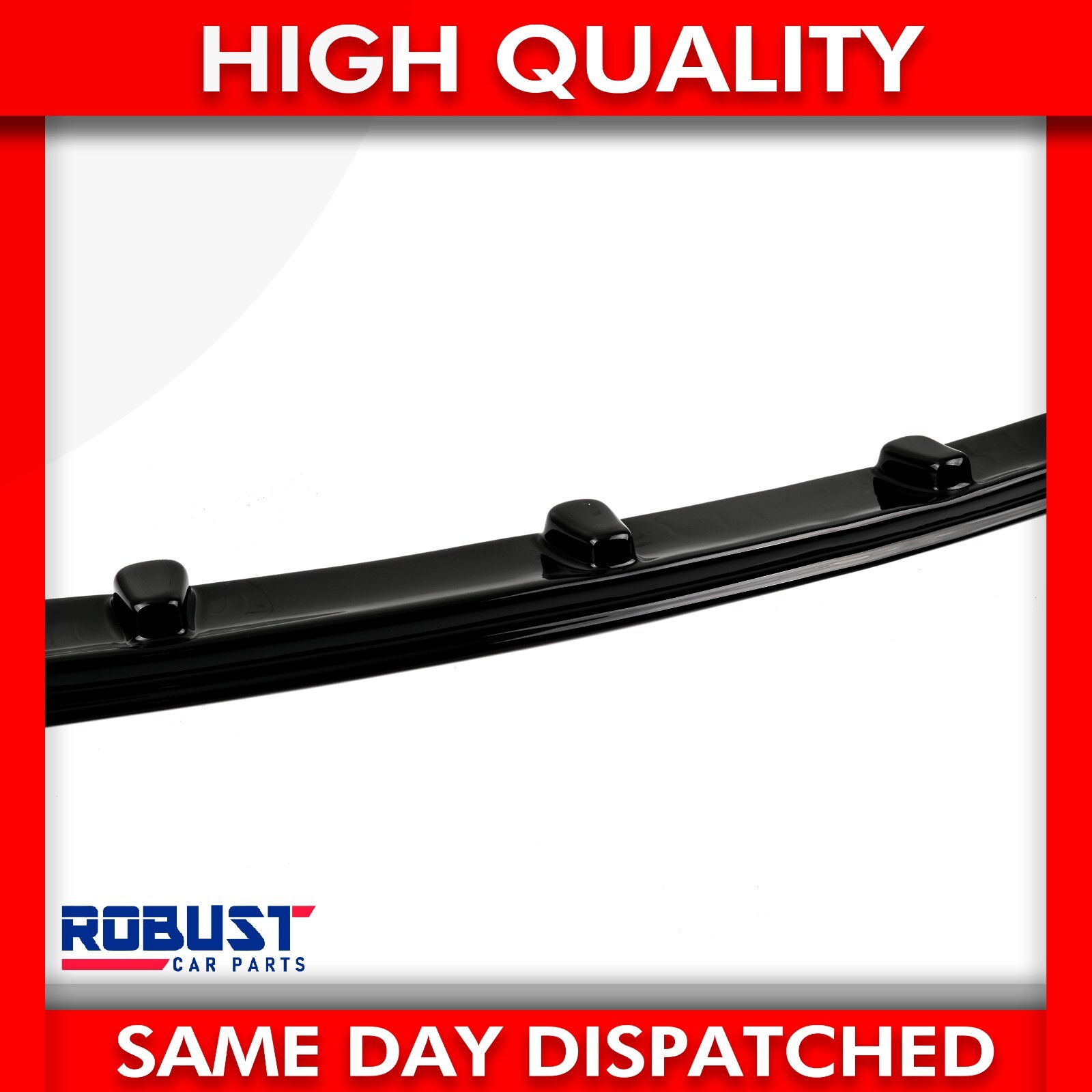 FRONT BUMPER LIP GLOSS BLACK SPLITTER SPOILER FOR TRAFIC III VIVARO B 2014-2019 5
