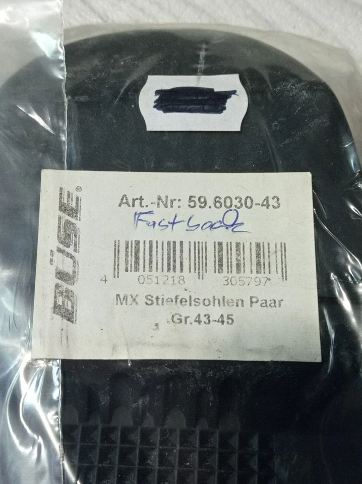 Suela Gaerne suela 1 par T. 43-45 negro Moto Cross botas de repuesto Foto 4 de 4