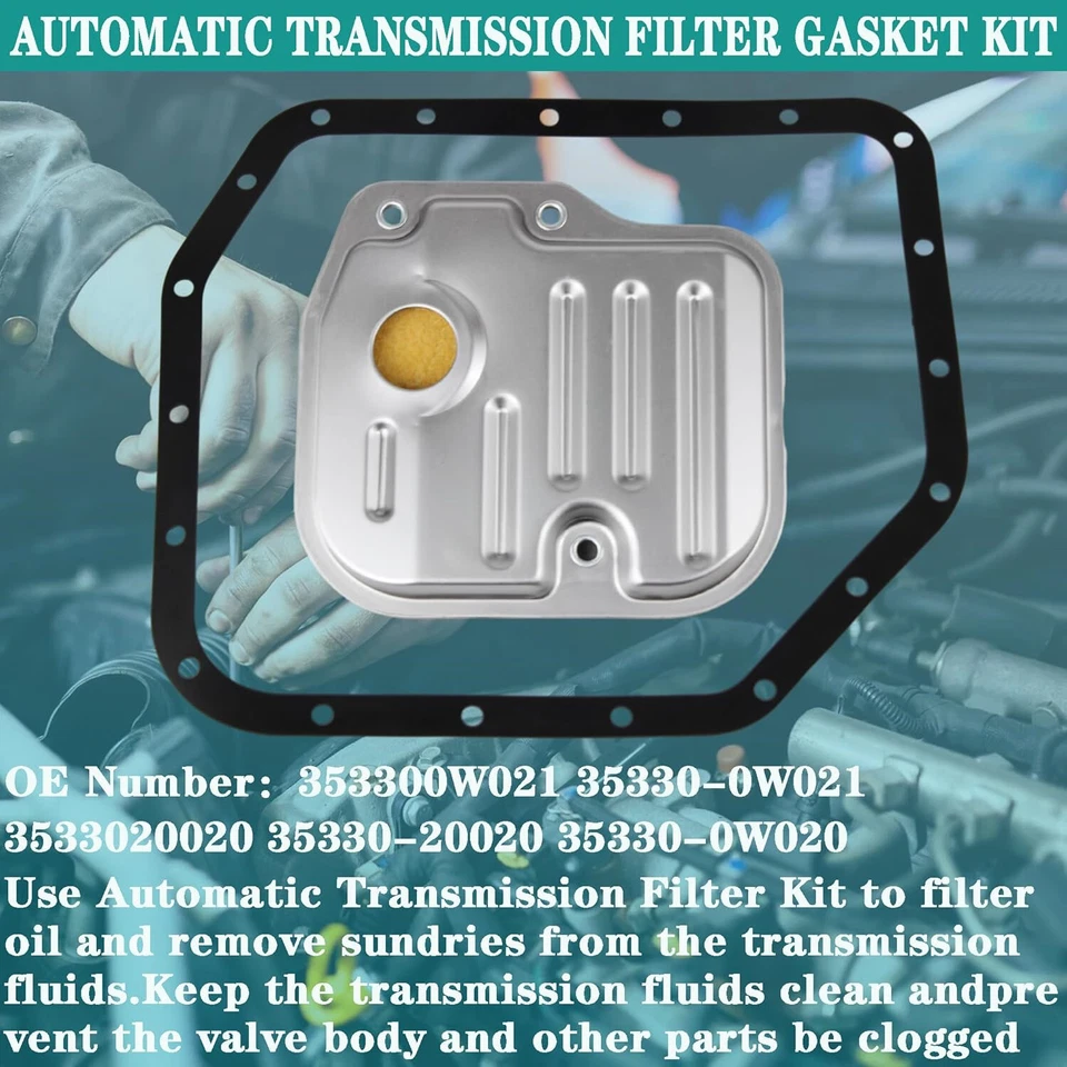 Automatic Transmission Filter Kit for Pontiac Vibe Scion xA xB xD Toyota Corolla - Image 2 of 4