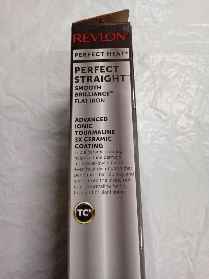 REVLON Flat Iron 4X Straighter (BLACK) 1" Inch Plates - Image 3 of 4
