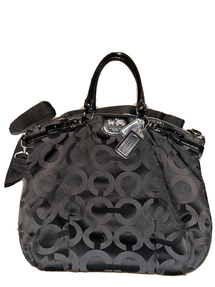 Early 2000s coach black fabric bag | eBay