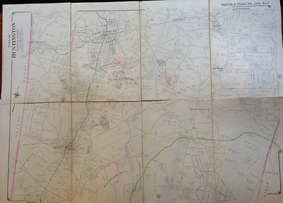 洋書古書地図1909年SALE‼️ 1909 HUNTINGTON DIX HILLS MELVILLE ELWOOD SUFFOLK LI NY COPY ATLAS
