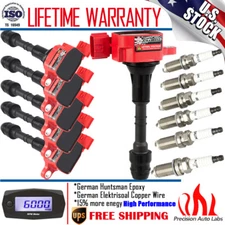 6 spark plugs and coil packs UF349 For Nissan Altima Maxima Quest Murano 3.5L V6