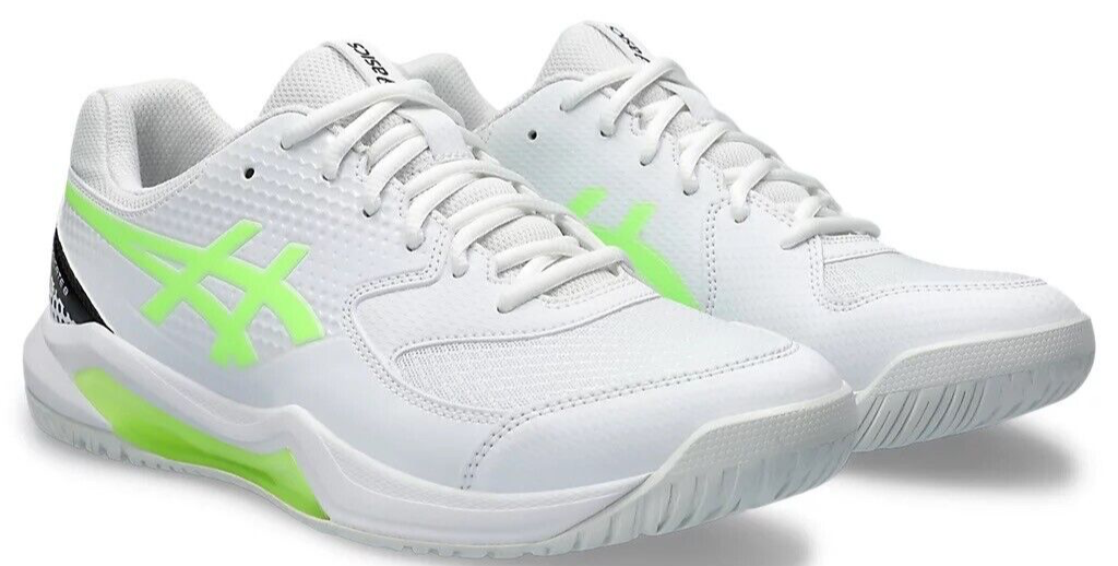 ASICS Gel-Dedicate 8 Pickleball Shoes White/Lime Green/Blue (Men\'s 14) s-l400.png main image 4