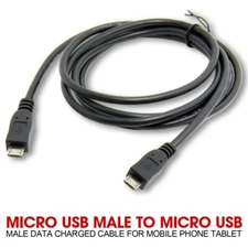 Micro USB to Micro USB OTG Cable Male to Male High Speed Sync Transfer Data Cord