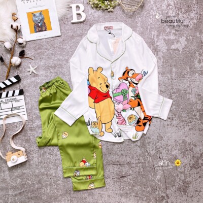 pajama sets winnie the pooh silk pajamas