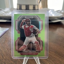 2022 Panini Prizm Draft Picks - Lime Green Prizm #PDP127 Jimmy Crooks III /75  