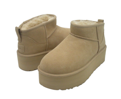 UGG ULTRA MINI PLATFORM WOMEN BOOTS SUEDE DRIFTWOOD US 9 /UK 7 /EU 40