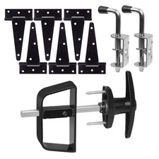 Shed Door kit Complete shed Door Hardware,shed Hardware kit with T-Handle Lock,