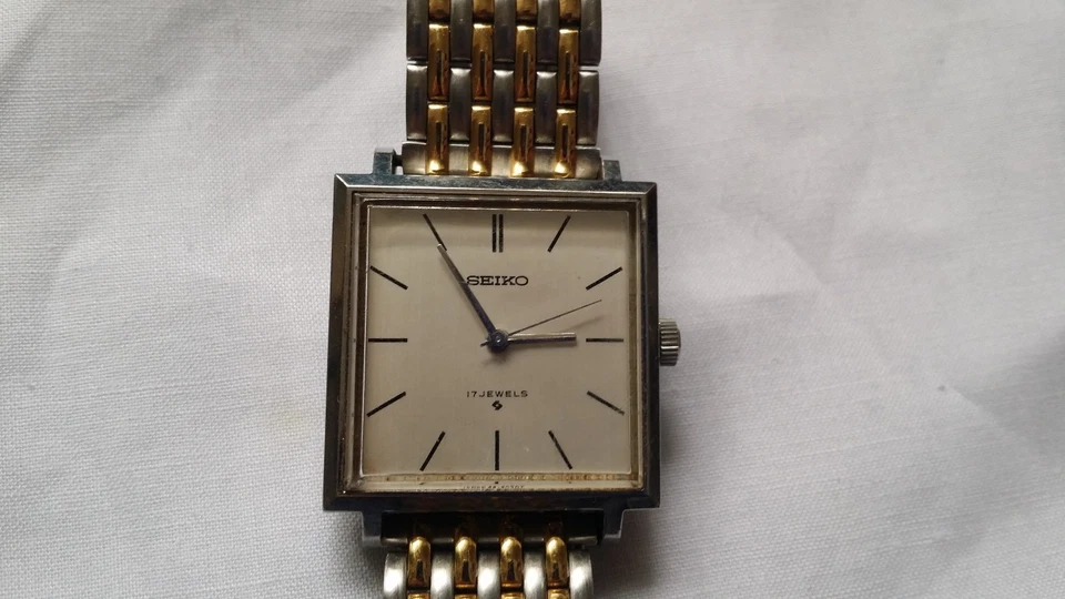 VINTAGE SEIKO MEN WATCH 66-5010 MANUAL HAND- WINDING