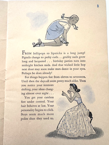 1943 Advertising Booklet for "Kotex" Titled "As One Girl To Another" * - Picture 2 of 11