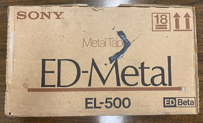 Sony EL-500  ED-METAL   set  10x video Betamax  cassette :   New original sealed