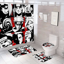 Anime Cartoon Bathroom Sets, Shower Curtain Sets