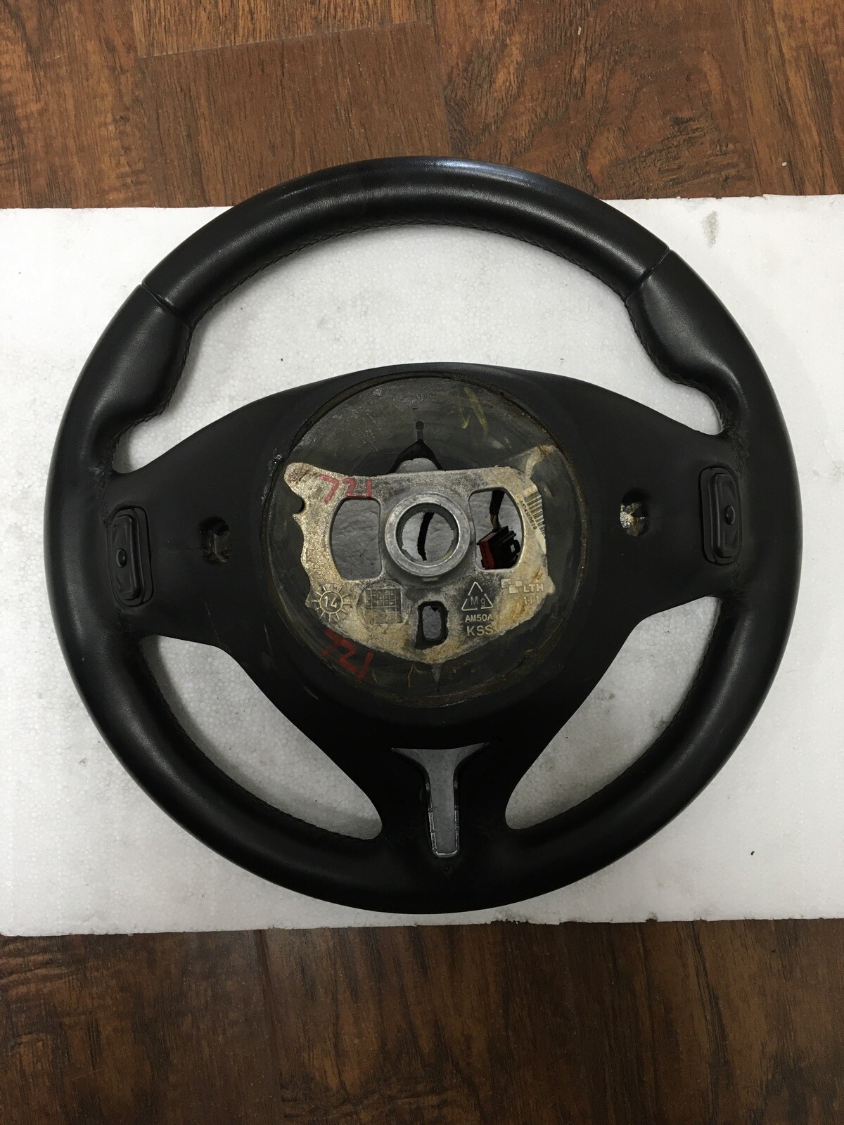 2014 Maserati Ghibli M157 OEM Black Leather Steering Wheel 06700116660