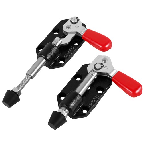 2Pcs Toggle Clamp Metal Push Pull Toggle Quick Clamp Adjustable gucoT - Picture 10 of 11