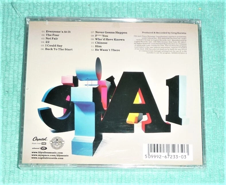 "STILL SEALED" CD by LILLY ALLEN "IT'S NOT ME, IT'S YOU" (2009) CAPITOL RECORDS - Image 2 of 2