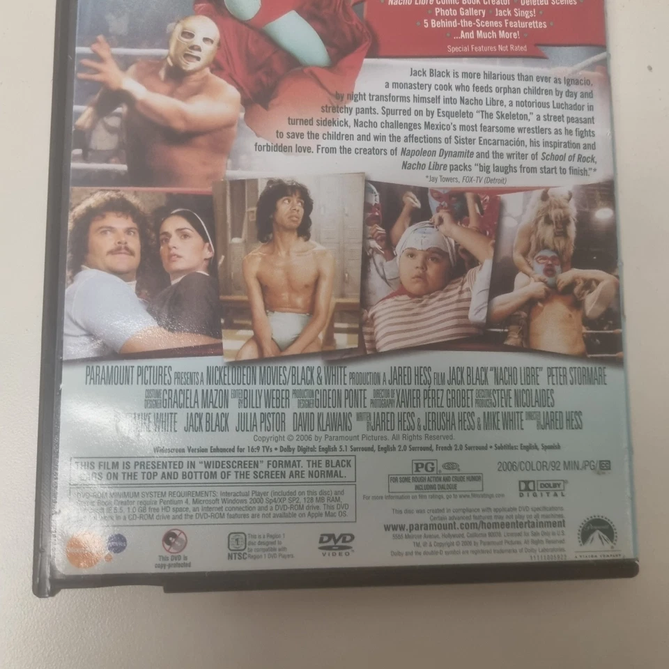 Nacho Libre DVD Jack Black Funny Movie Special Collectors Edition Widescreen - Image 3 of 4