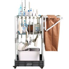 Janitorial cart Housekeeping cart Cleaning Cart on Wheels