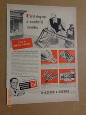 Vintage Print Ad -1951 for McKesson & Robbins and Sea Molds Swimsuits